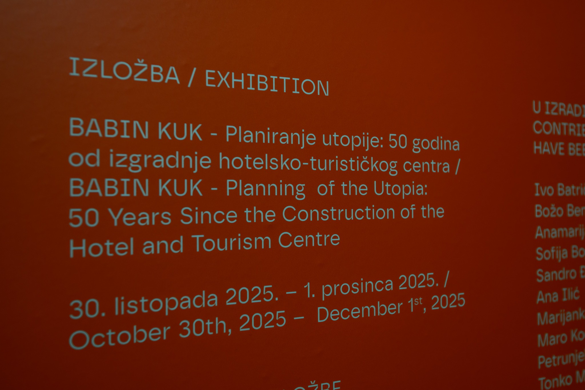 Exhibition “Babin kuk – Planning of the Utopia: 50 Years Since the Construction of the Hotel and Tourism Compl image 17