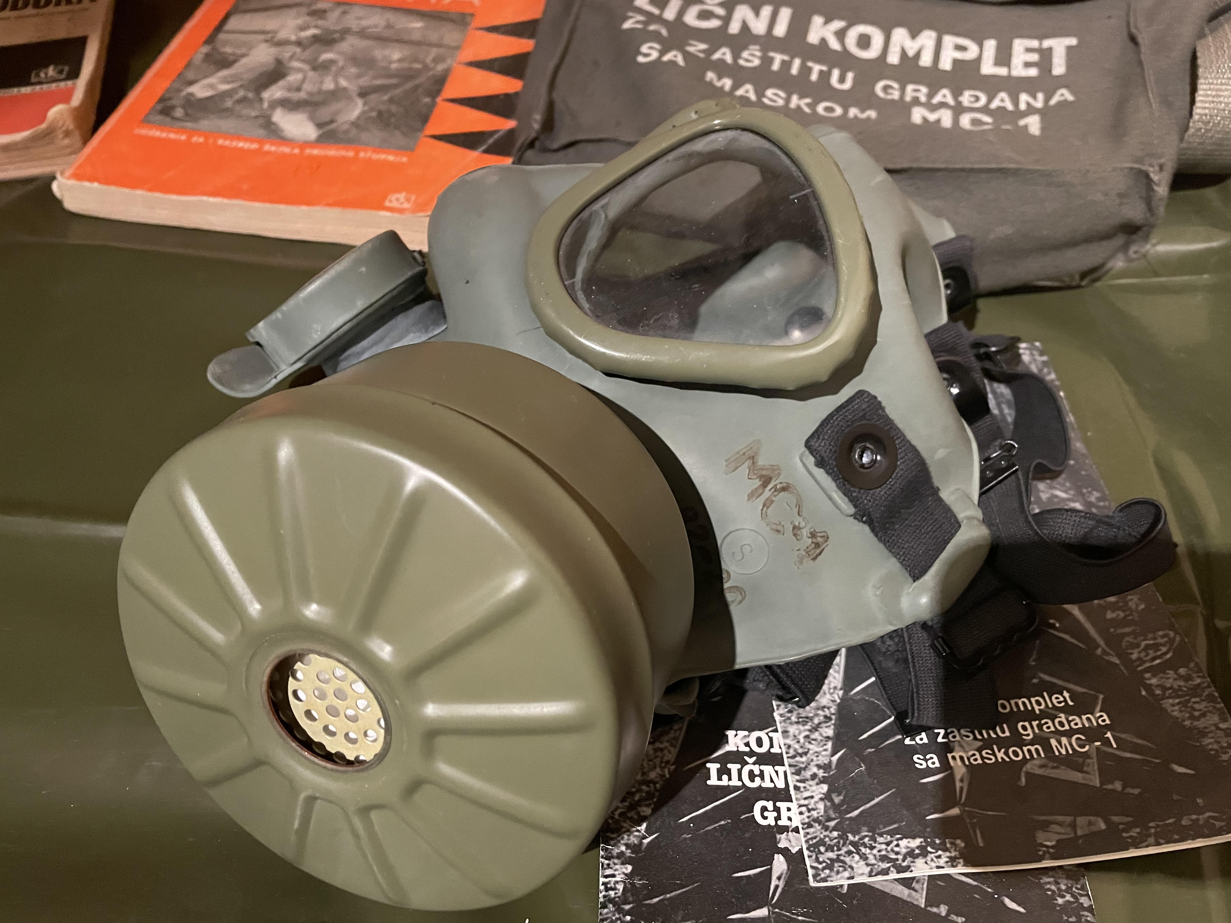 Civil protection exercise historical photo