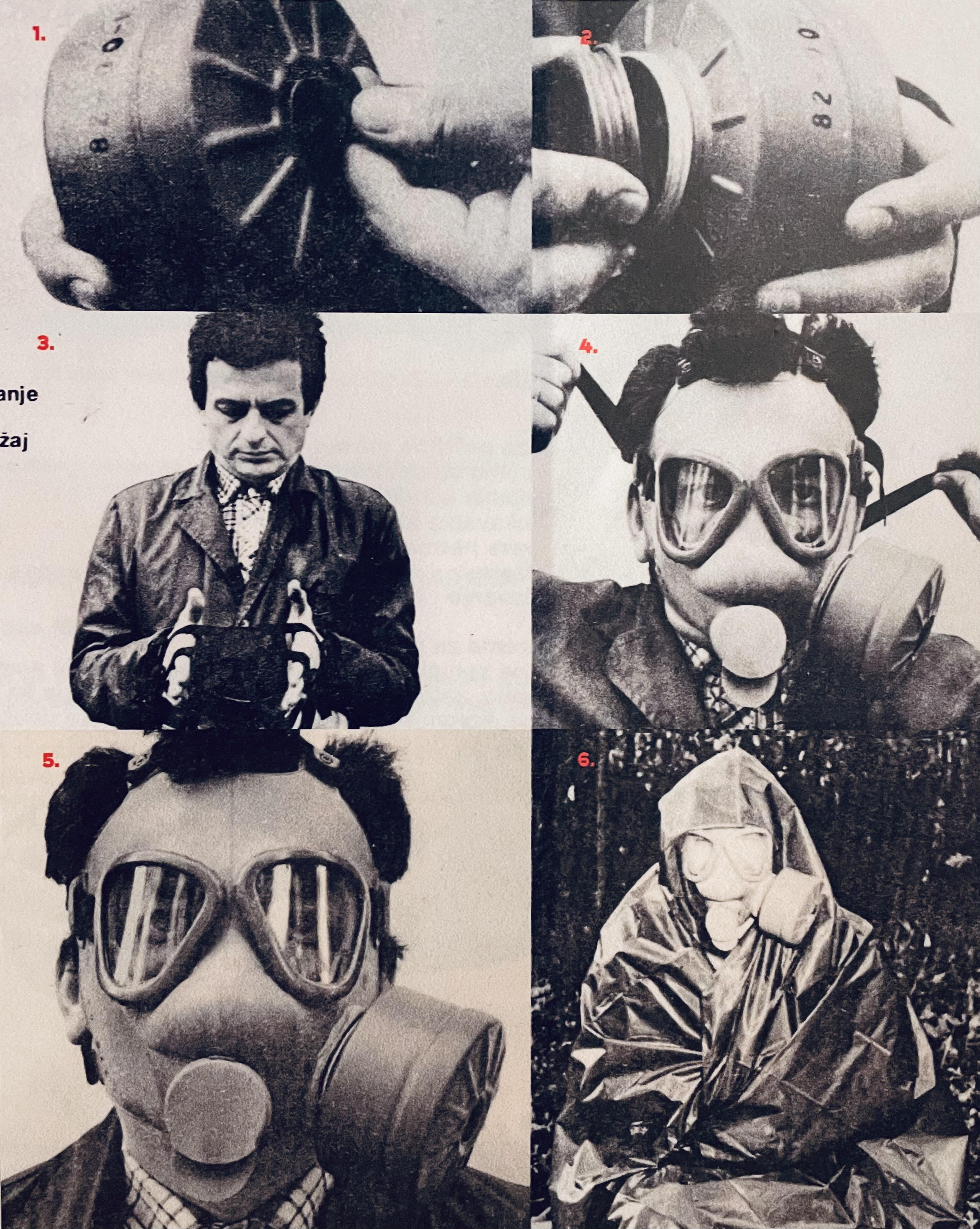 Historical document about civil protection exercise