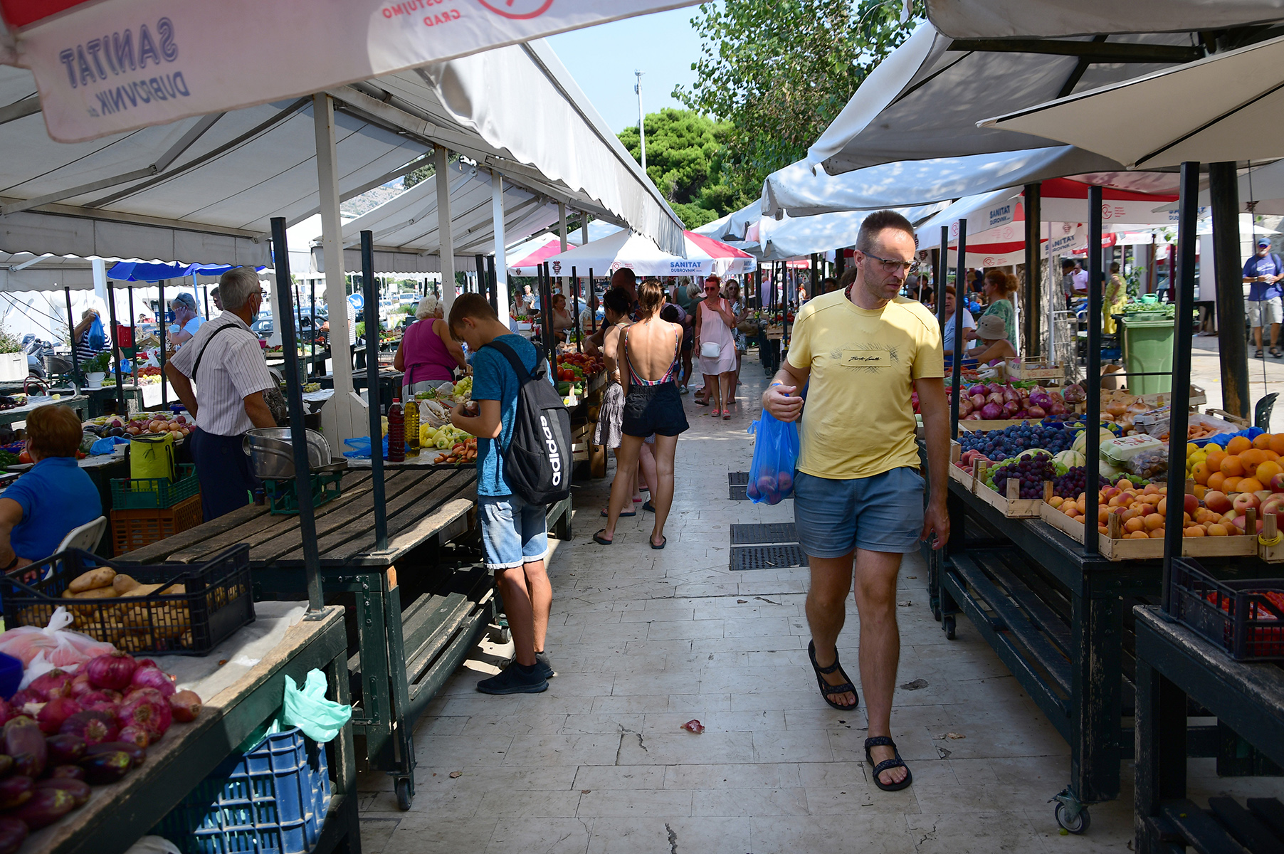 Gruz market in Dubrovnik