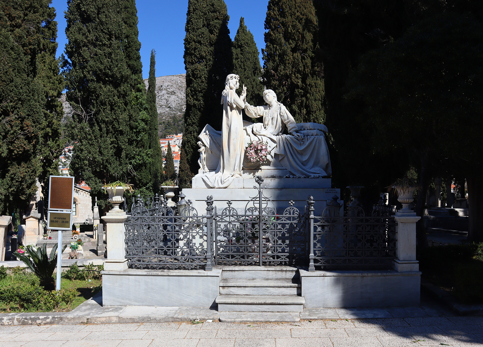 Boninovo cemetery in Dubrovnik